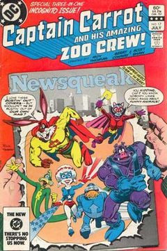 Captain Carrot, couverture d'un magazine de BD am&eacute;ricain