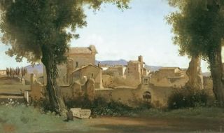 Corot, Rome, vue des jardins Farnese