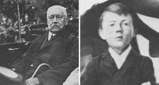 Hindenburg &acirc;g&eacute;, Hitler enfant, photos
