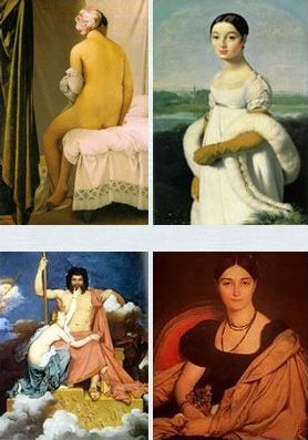Ingres, Baigneuse, portrait de Caroline Rivi&egrave;re, Jupiter et Th&eacute;tis, portrait de Madame Duvan&ccedil;ay