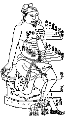 Planche d'acupuncture