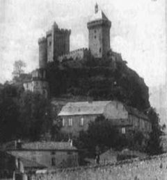 Carte postale ancienne, ch&acirc;teau de Foix