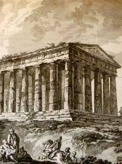 Temple grec, ruines
