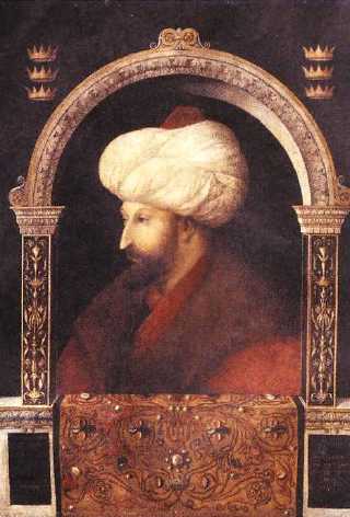 Portrait de Mehmet II le Conqu&eacute;rant