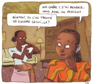 Bintou parle &agrave; Aya