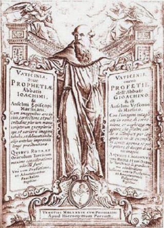 Premi&egrave;re page d'un livre de Joachim de Flore
