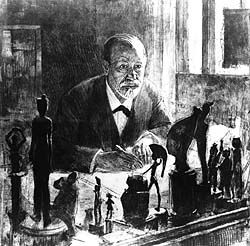 bureau de Freud, collection de statuettes antiques