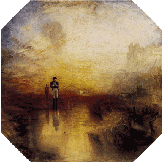 Napol&eacute;on sur fond de soleil couchant