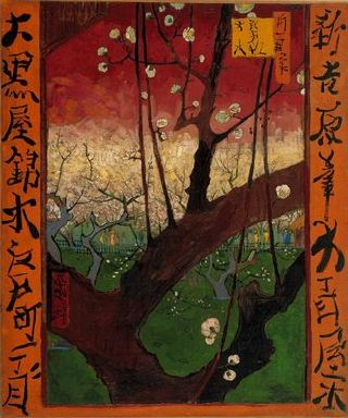 fleurs, dans le style japonais