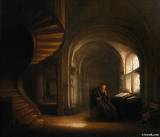 Salomon Koninck, Le philosophe au livre ouvert