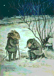 Taupe et Rat, perdus dans la neige.