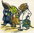 Bras-dessus bras-dessous, Taupe, Rat et Crapaud.